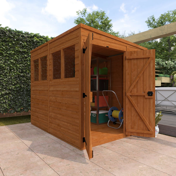 Flex Double Door Shiplap Timber Pent Shed - Shed