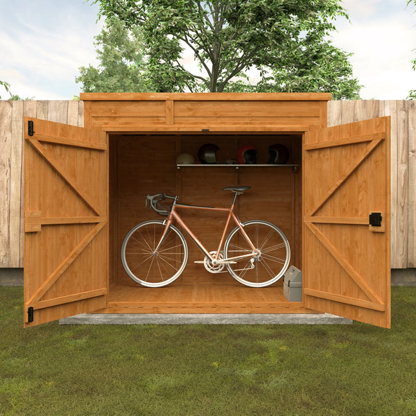 Flex Shiplap Timber Pent Bike Store - Storage